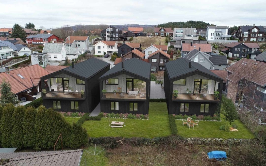 3 eneboliger i Kvålevegen på Bryne